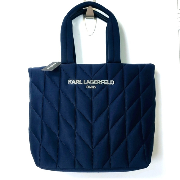 Karl Lagerfeld Handbags - NEW Karl Lagerfeld Voyage Navy Tote Bag